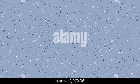 Seamless spray speckle texture. Dirty grain background. Grunge splash repeated effect. Noise repeating pattern. Print distressed effect. Blue Stock Vector