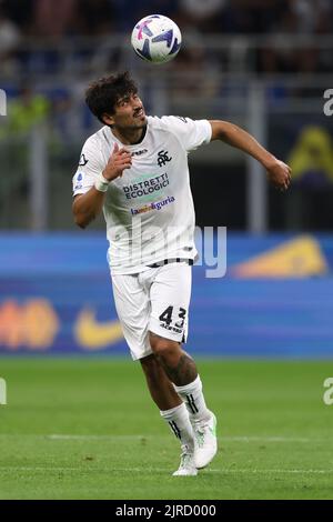 Dimitrios Nikolaou (Spezia) during the Italian football Serie A match ...