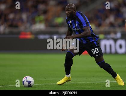 Milan, Italy, 20th August 2022. Romelu Lukaku of FC Internazionale during the Serie A match at Giuseppe Meazza, Milan. Picture credit should read: Jonathan Moscrop / Sportimage Stock Photo