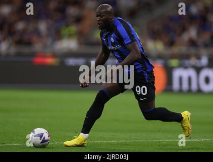 Milan, Italy, 20th August 2022. Romelu Lukaku of FC Internazionale during the Serie A match at Giuseppe Meazza, Milan. Picture credit should read: Jonathan Moscrop / Sportimage Stock Photo