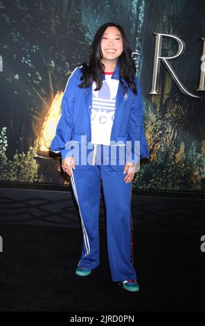 Ne Wyork, NY, USA. 23rd Aug, 2022. Awkwafina at the New York Special Screening Of The Lord Of The Rings: The Rings Of Power at Film at Lincoln Center in New work City on August 23, 2022. Credit: Rw/Media Punch/Alamy Live News Stock Photo