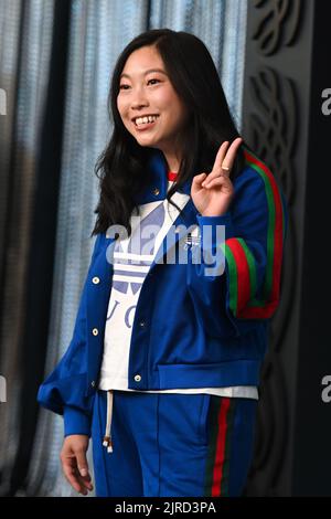 Awkwafina attends 'The Lord Of The Rings: The Rings Of Power' New York Screening at Lincoln Center on August 23, 2022 in New York City. Stock Photo