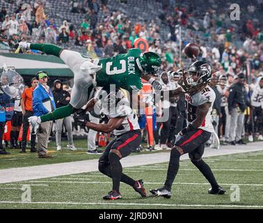 Atlanta Falcons safety Henry Black (36) and cornerback Lafayette