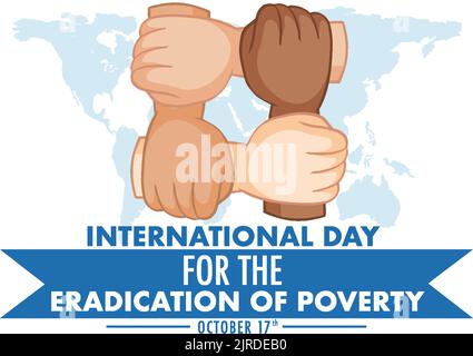 International Day For The Eradication Of Poverty illustration Stock Vector