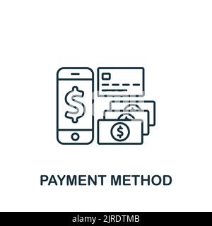 Payment Method icon. Line simple line Retail icon for templates, web design and infographics Stock Vector