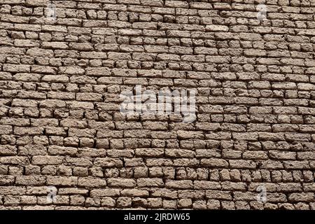 Old  house built from mud bricks in Esna, Luxor, Egypt Stock Photo