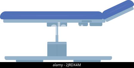 Clinic ward bed semi flat color vector object Stock Vector