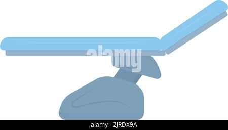 Adjusting couch side view semi flat color vector object Stock Vector