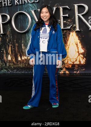 New York, NY - August 23, 2022: Awkwafina attends special screening of The Lord of The Rings: The Rings of Power at Lincoln Center Alice Tully Hall Stock Photo