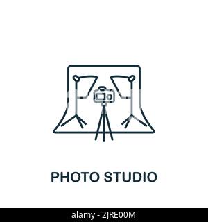 Photo Studio icon. Line simple icon for templates, web design and infographics Stock Vector