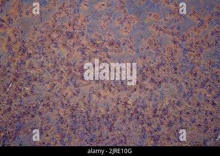 Texture of old rusty iron sheet steel for background and design Stock Photo