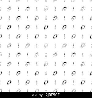 Seamless pattern with art tools in hand drawn doodle style. Sketch vector black illustration of paint palette and brush. Simple background for print Stock Vector
