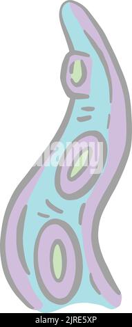 Octopus Tentacle Monster Cartoon Illustration for Logo Design in Vector ...