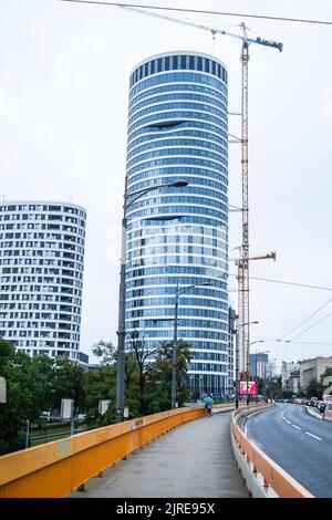 Belgrade, Serbia - August 23, 2022: Road traffic in the center of Belgrade. View of the highway in Belgrade. Stock Photo