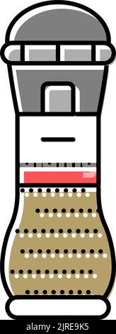 plant growing pepper line icon vector illustration Stock Vector Image ...