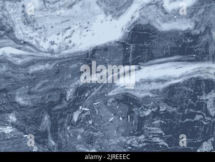 Grunge marble stone abstract grey and blue texture. Vector background Stock Vector