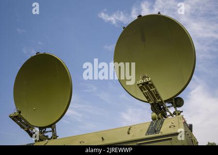 Vladikavkaz , Russia - August 20 , 2022 : Russian electronic warfare system Stock Photo