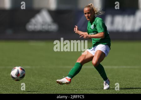 Turin, Italy, 21st August 2022. Kethy Ounpuu of Tallinna FC Flora during the UEFA Women's Champions League match at Juventus Training Centre, Turin. Picture credit should read: Jonathan Moscrop / Sportimage Stock Photo