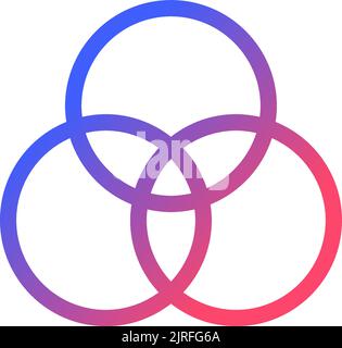 Color adjustment pixel perfect gradient linear ui icon Stock Vector