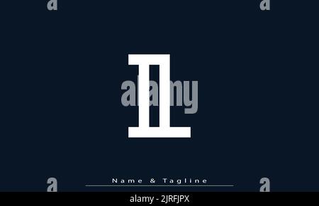 Alphabet letters Initials Monogram logo IL , LI Stock Vector