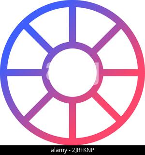 Lens filter pixel perfect gradient linear ui icon Stock Vector