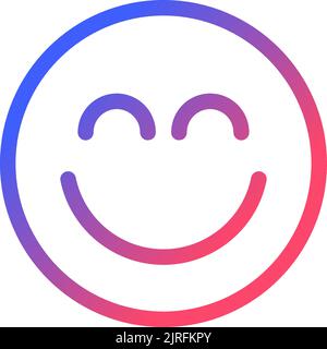 Portrait mode pixel perfect gradient linear ui icon Stock Vector