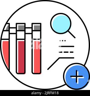 comprehensive metabolic panel check color icon vector illustration ...