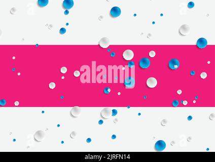 Colorful abstract tech modern background with balls. Vector design Stock Vector