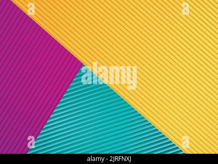 Colorful abstract corporate striped minimal background. Tech vector design Stock Vector
