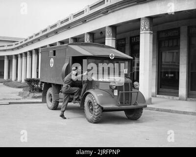 The British Army in France 1940 Austin K2 Ambulance, 9 May 1940. Stock Photo