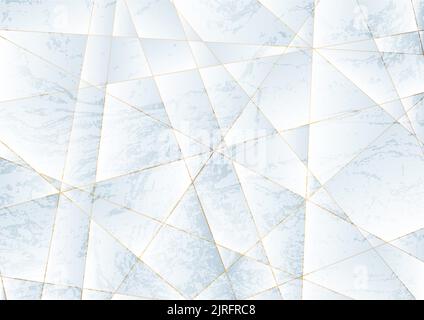 Grunge marble low poly texture abstract tech background. Vector design Stock Vector