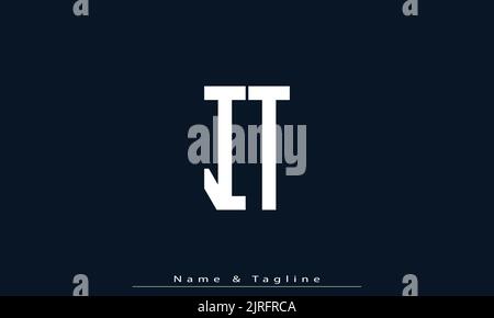Alphabet letters Initials Monogram logo IT , TI Stock Vector