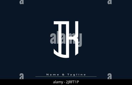 Alphabet letters Initials Monogram logo IK , KI Stock Vector