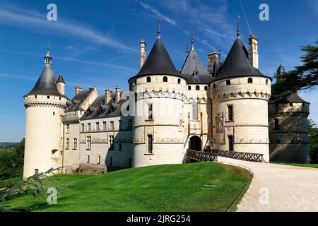 Chaumont France. Chateau de Chaumont sur Loire Stock Photo