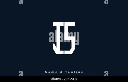 Alphabet letters Initials Monogram logo IS , SI Stock Vector