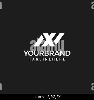 XN letter logo design on luxury background NX monogram initials letter logo concept. Stock Vector
