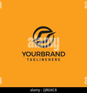 illustration Unique modern minimalist trendy circular shaped fashion brand letter S based on initial logo icon. Stock Vector