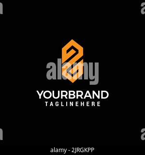 ZG initials monogram letter text alphabet logo design Stock Vector