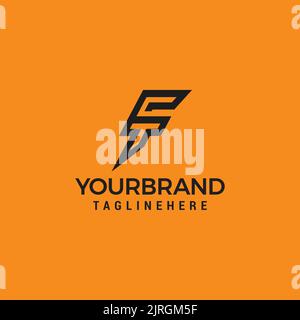 ft tf initial logo design vector graphic idea creative Stock Vector