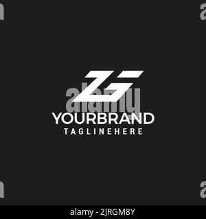 Initial Letter ZS Design Logo Design Template Vector Stock Vector