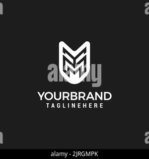 Initial Letter MY Logo or YM Logo Vector Template Stock Vector