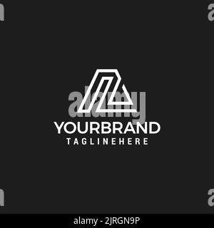 initial NA AN logo vector design template logo business Stock Vector