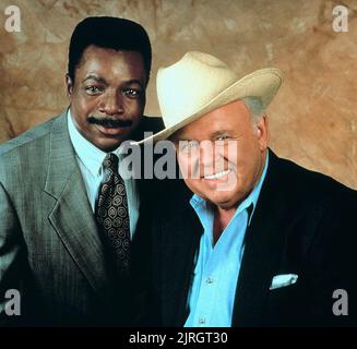 CARL WEATHERS, CARROL O'CONNOR, IN THE HEAT OF THE NIGHT, 1988 Stock Photo