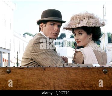 CHRISTOPHER REEVE, JANE SEYMOUR, SOMEWHERE IN TIME, 1980 Stock Photo