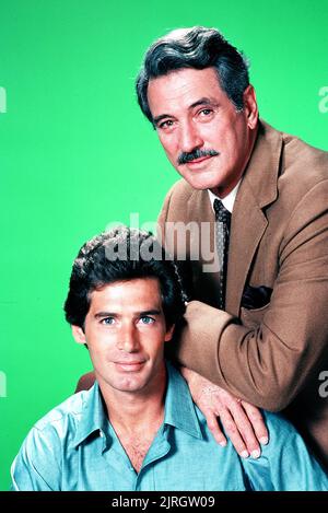 JACK SCALIA, ROCK HUDSON, THE DEVLIN CONNECTION, 1982 Stock Photo