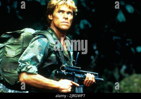 WILLEM DAFOE, PLATOON, 1986 Stock Photo