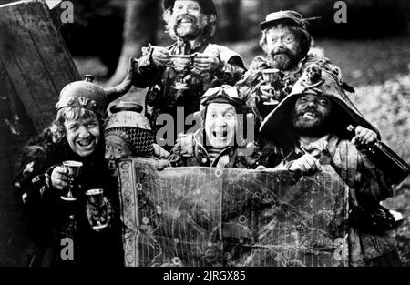 KENNY BAKER, MALCOLM DIXON, DAVID RAPPAPORT, MIKE EDMONDS, TIME BANDITS, 1981 Stock Photo