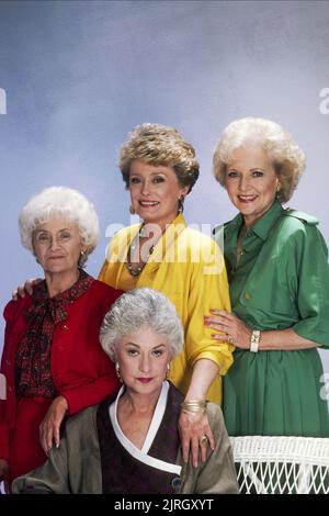 ESTELLE GETTY, BEATRICE ARTHUR, RUE MCCLANAHAN, BETTY WHITE, THE GOLDEN GIRLS, 1985 Stock Photo