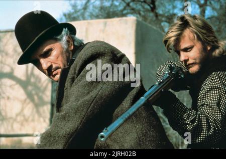 TERENCE STAMP, KIEFER SUTHERLAND, YOUNG GUNS, 1988 Stock Photo