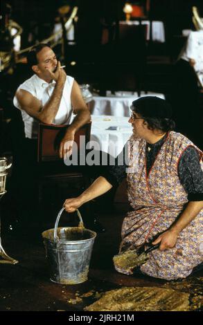 JOHN CLEESE, TERRY JONES, MONTY PYTHON'S THE MEANING OF LIFE, 1983 Stock Photo